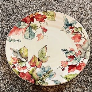 Pier 1 Waterbury Leaves Dinner Plate Pier 1 Floral Print Plate